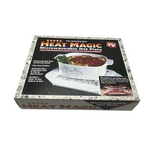 Vintage Microwaveable Hot Plate The Original Keep It Hot  As Seen On TV In Box